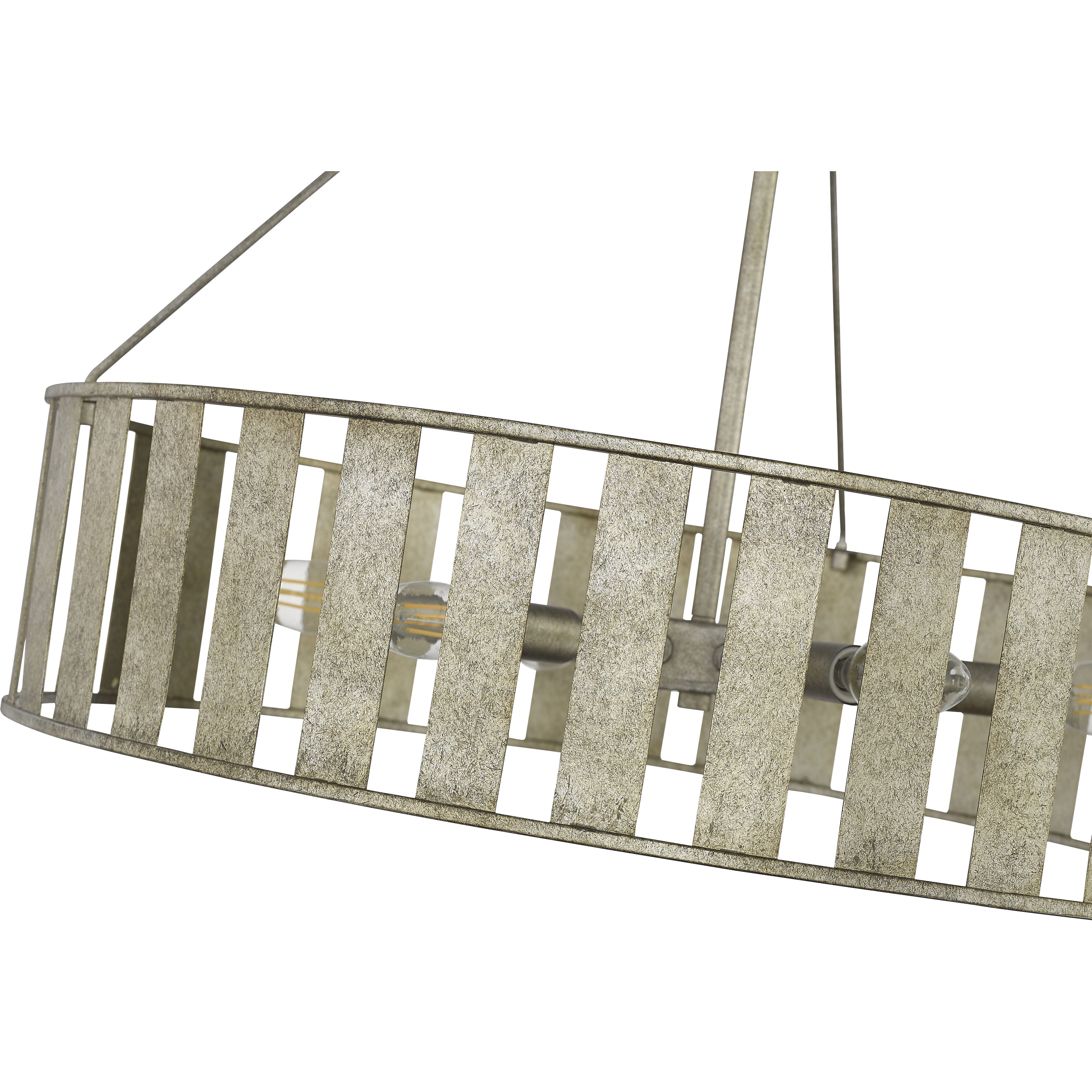 Stella 6 Light 24 inch Antique Silver Chandelier Ceiling Light